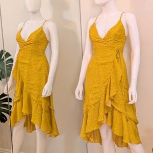 MOVING SALE Australian Sundress / Deep V Neck Wrap Dress Size Small